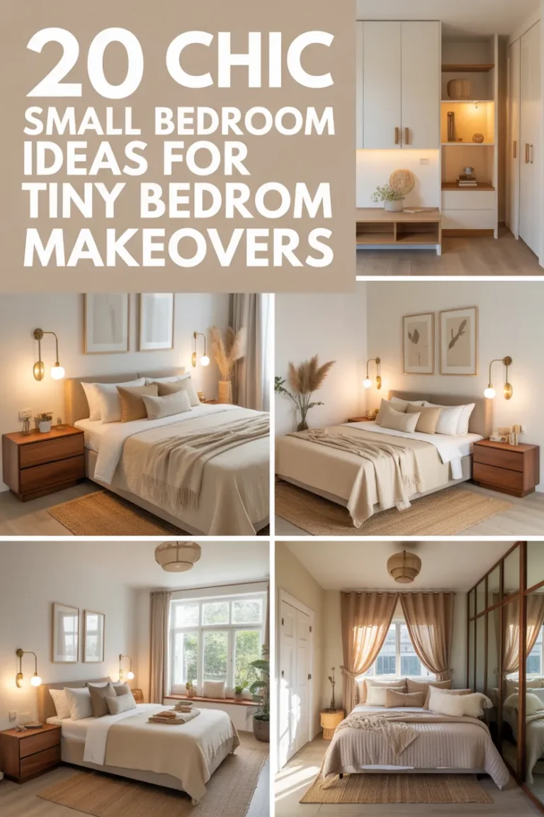 20 Chic Small Bedroom Ideas for Tiny Bedroom Makeovers