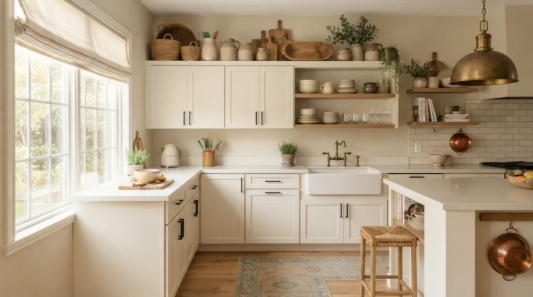 Above The Kitchen Cabinets Decorating Ideas