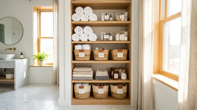 Bathroom Closet Organization Ideas