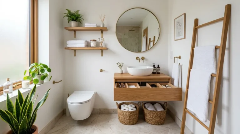 Small Powder Room Storage Ideas