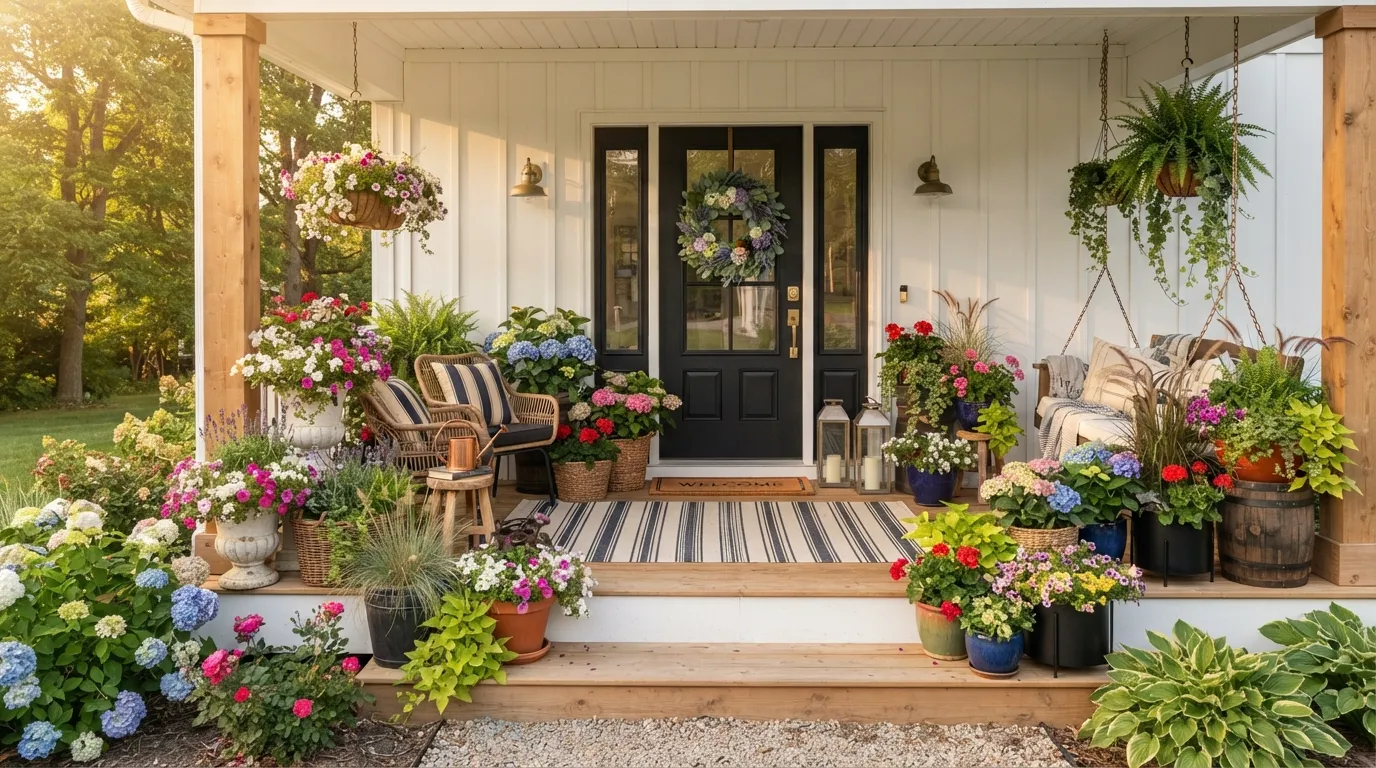 Summer Porch Planter Ideas