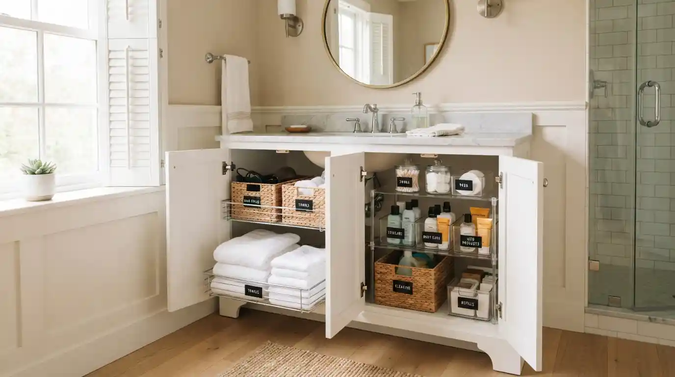 Under Bathroom Sink Organization Ideas