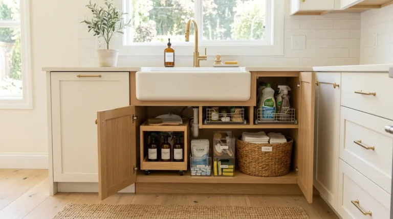 Under Kitchen Sink Organization Ideas